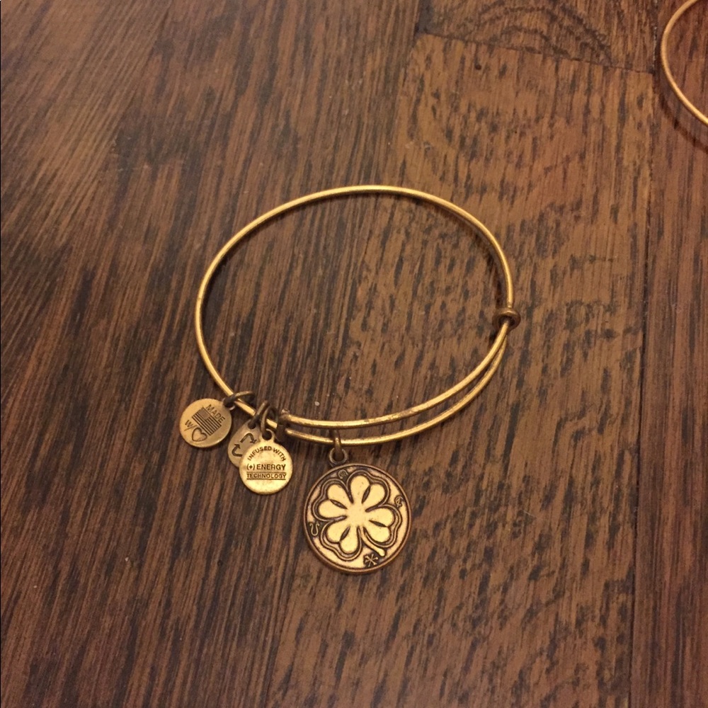Alex and Ani Four Leaf Clover Bangle Bracelet